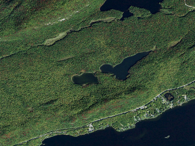 Aerial image of Sis-Bubb Lakes Campsite (Fulton Chain Wild Forest)
