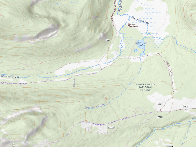 USGS topographic map of Site 1