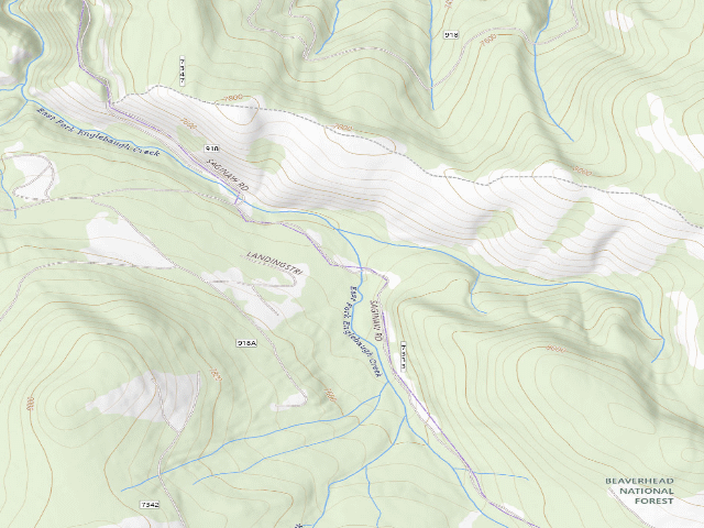 USGS topographic map of Site 1