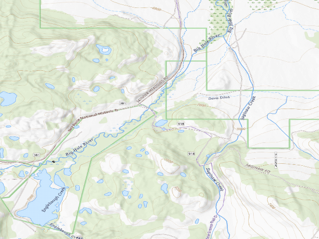 USGS topographic map of Site 1