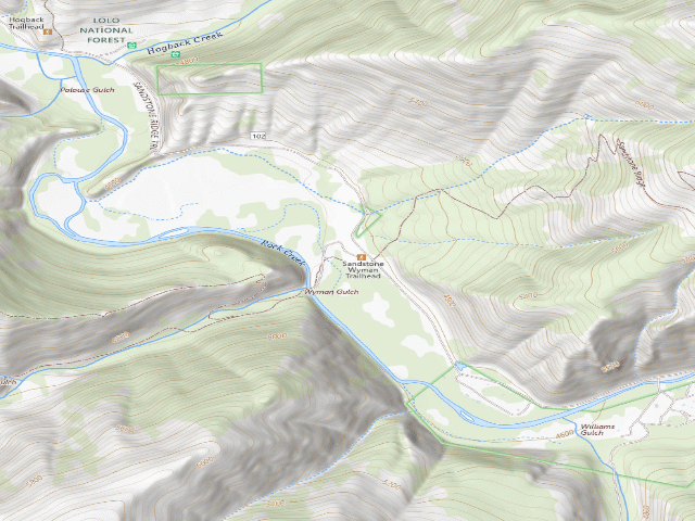 USGS topographic map of Site 13