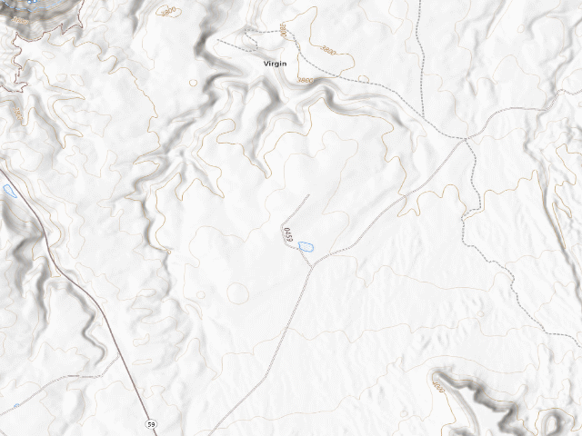 USGS topographic map of Site 13