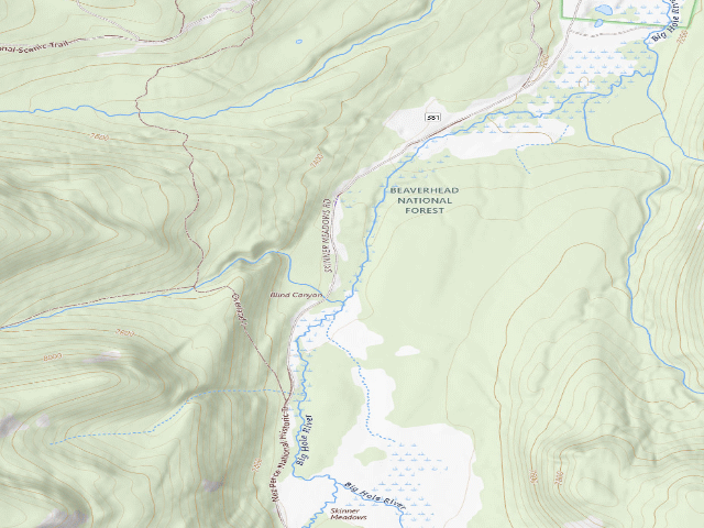 USGS topographic map of Site 2