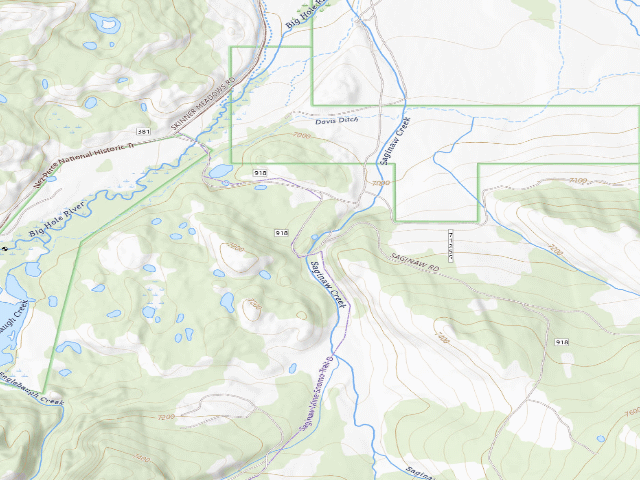 USGS topographic map of Site 2