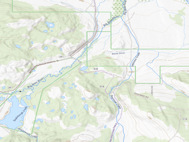 USGS topographic map of Site 2