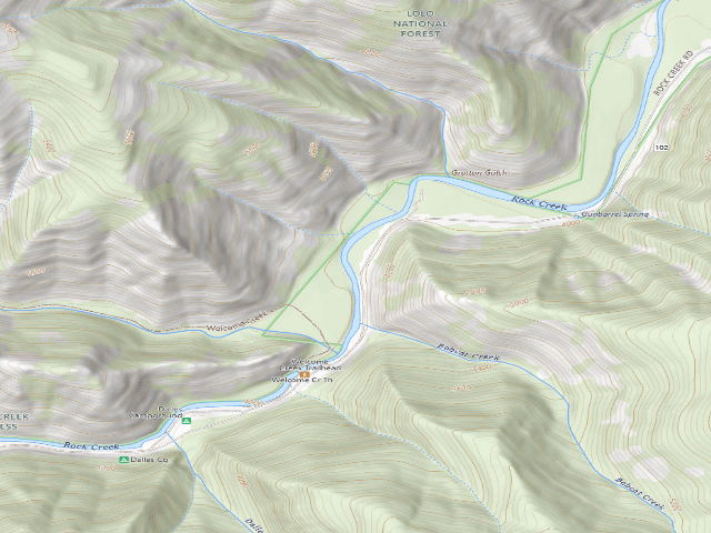 USGS topographic map of Site 2