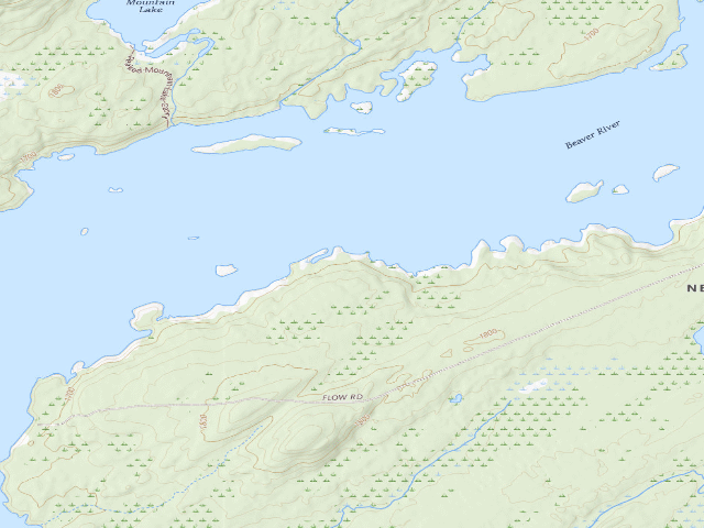 USGS topographic map of Site 35 - Accessible Campsite (Independence River Wild Forest)