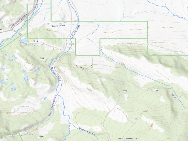 USGS topographic map of Site 4