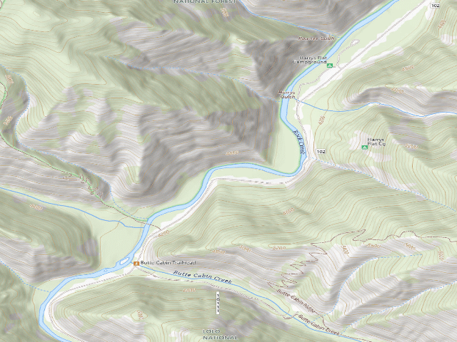 USGS topographic map of Site 4