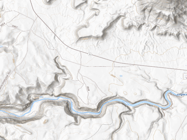 USGS topographic map of Site 54