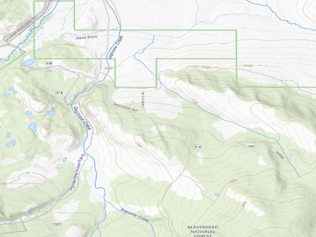 USGS topographic map of Site 7