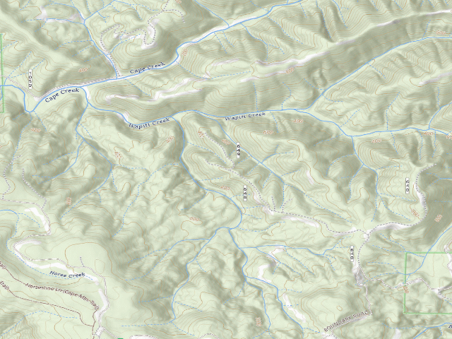 USGS topographic map of Siuslaw National Forest