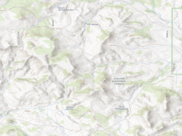 USGS topographic map of Six Spring