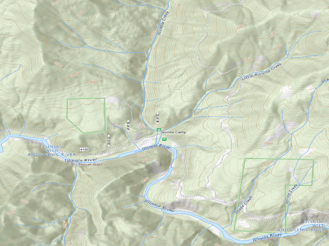 USGS topographic map of Sixmile Camp