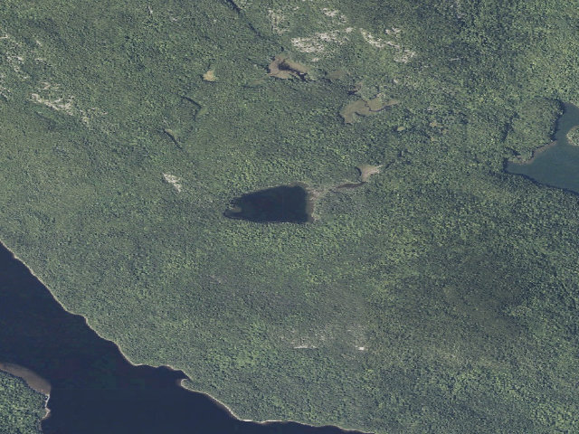 Aerial image of Sixth Debsconeag Pond (Nahmakanta Public Land)