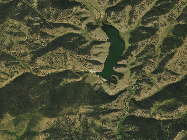 Aerial image of Skagware Reservoir Dispersed Camping