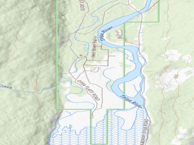 USGS topographic map of Skagway Municipality