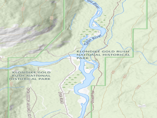 USGS topographic map of Skagway Municipality
