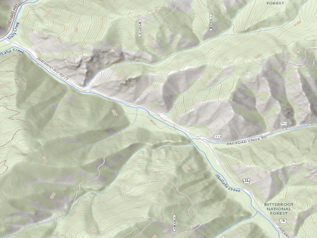 USGS topographic map of Skalk 072 Road-001