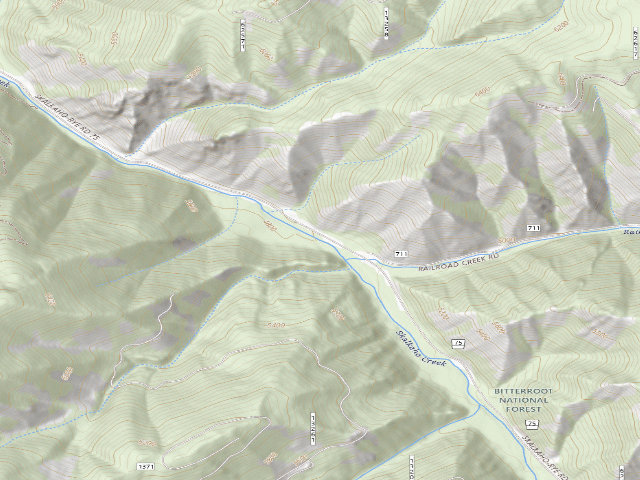 USGS topographic map of Skalk 072 Road