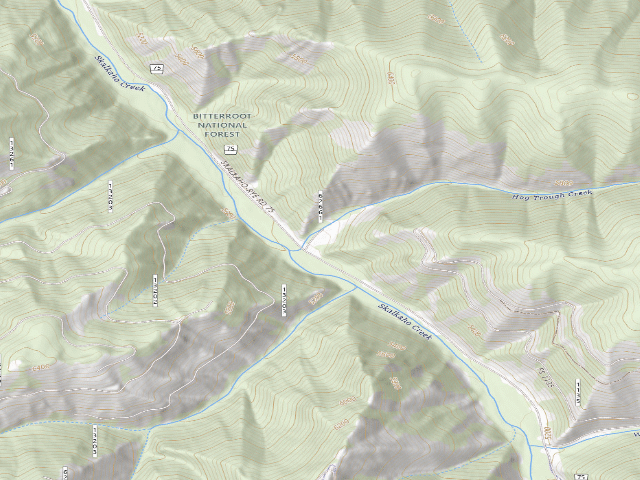 USGS topographic map of Skalk072-007