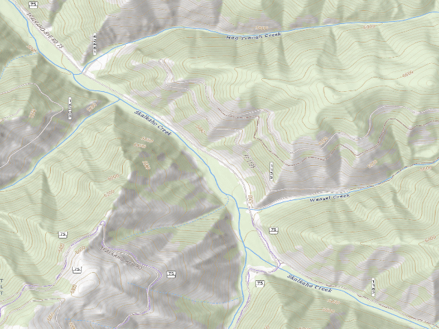 USGS topographic map of Skalk072-009