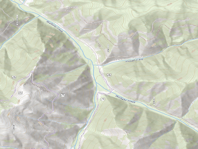 USGS topographic map of Skalk072-010