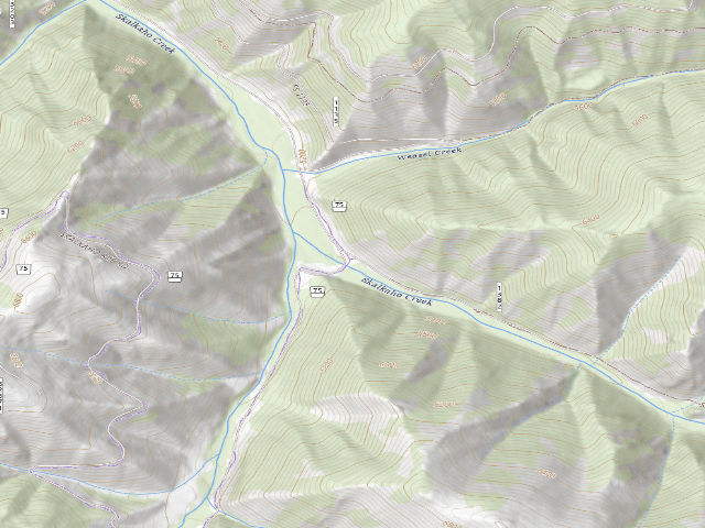 USGS topographic map of Skalk072 -011