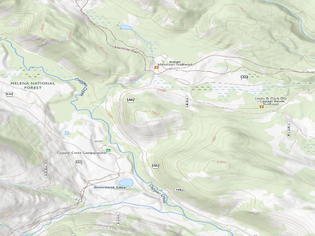USGS topographic map of Skalkaho 010