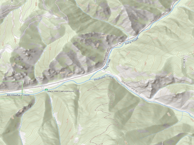 USGS topographic map of Skalkaho-018