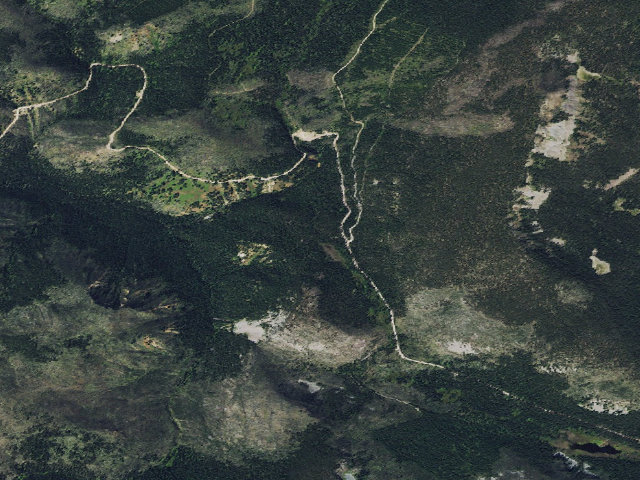 Aerial image of Skalkaho Hwy- 001
