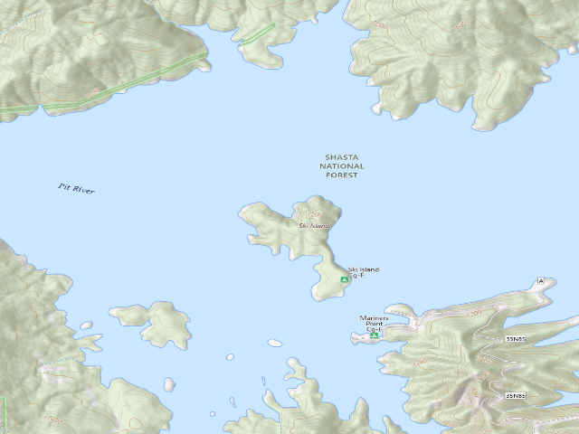 USGS topographic map of Ski Island Cg-F