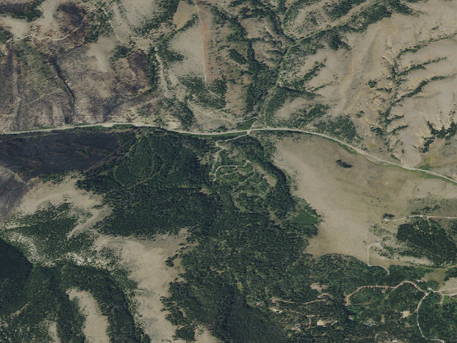 Aerial image of Skidway Campground