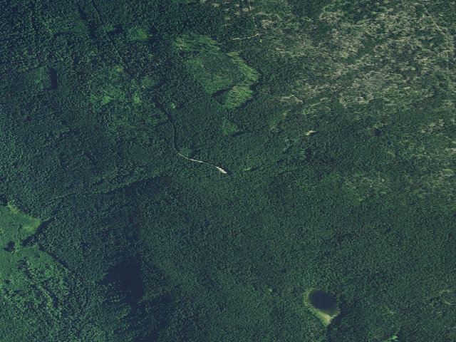 Aerial image of Skookum Creek