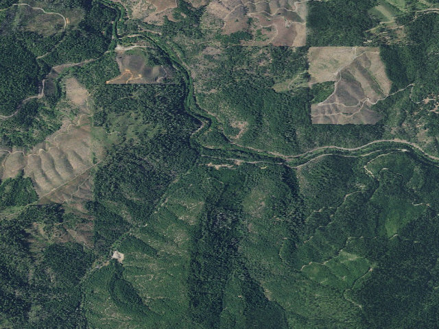 Aerial image of Skull Creek Campground