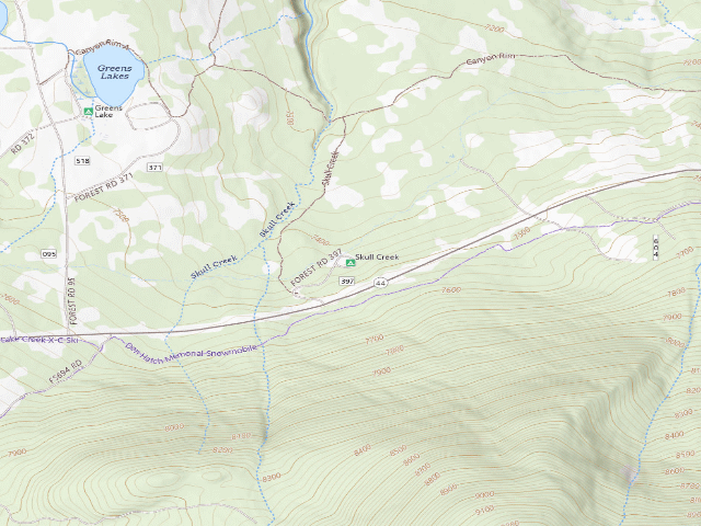 USGS topographic map of Skull Creek