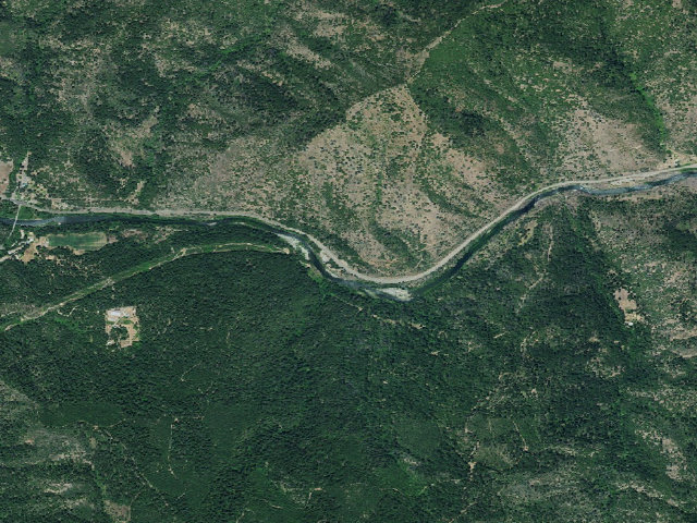 Aerial image of Skunk Point Group Camp