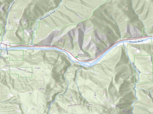 USGS topographic map of Skunk Point Group Camp