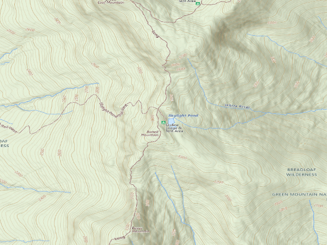 USGS topographic map of Skyline Lodge & Tent Area