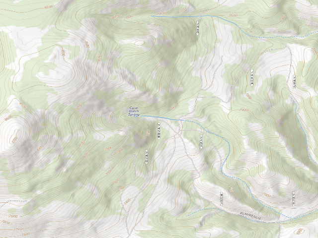 USGS topographic map of Slash Piles
