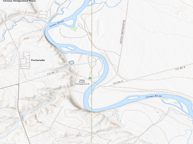 USGS topographic map of Slate Creek Campground
