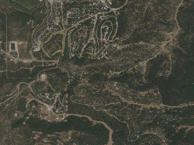 Aerial image of Sleepy Grass Campground