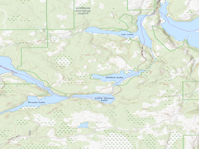 USGS topographic map of Sletten Lake Site 1