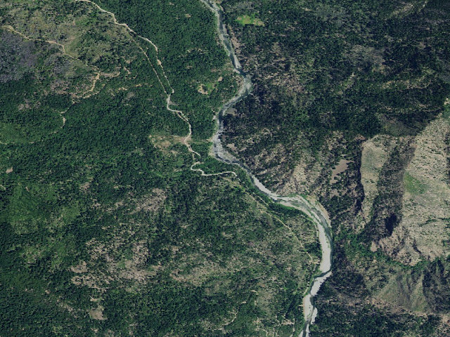 Aerial image of Slide Creek Campground