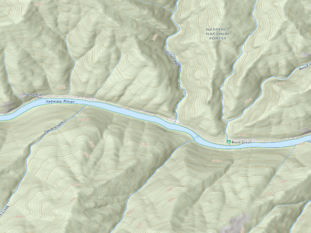 USGS topographic map of Slide Creek Cg
