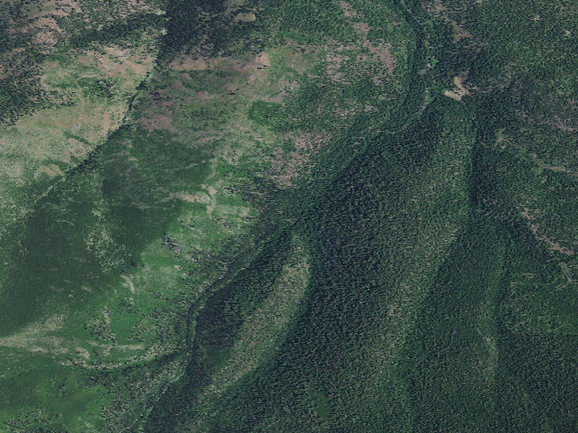 Aerial image of Slide Creek