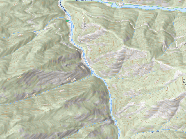 USGS topographic map of Slims Camp