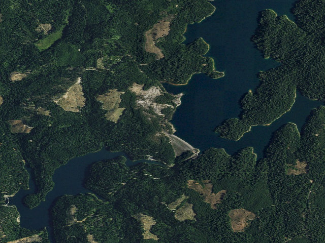 Aerial image of Sly Creek