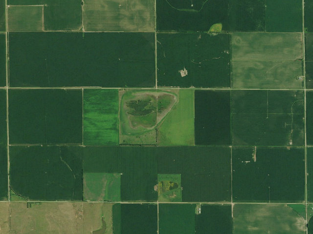 Aerial image of Smartweed Marsh WMA