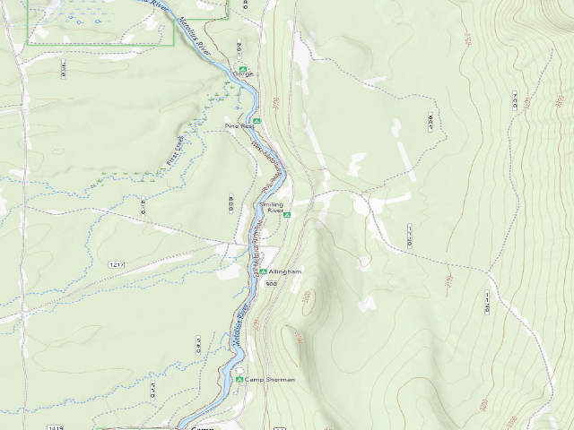 USGS topographic map of Smiling River